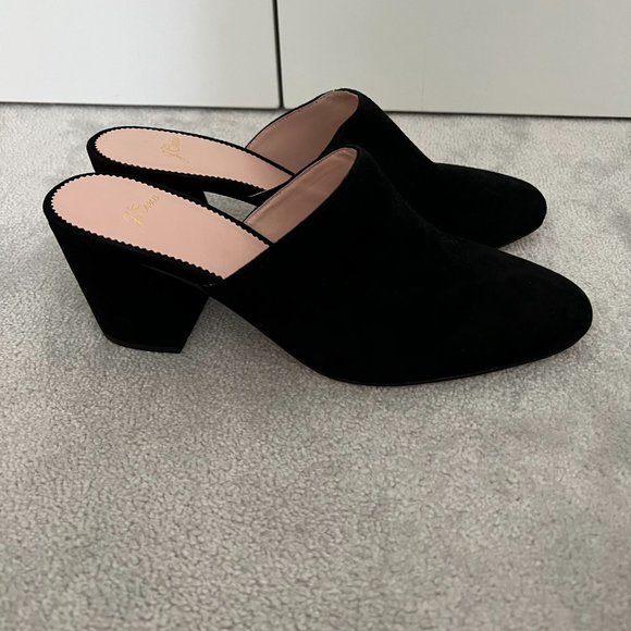 JCrew Mule Heals Black - Picture 2 of 3